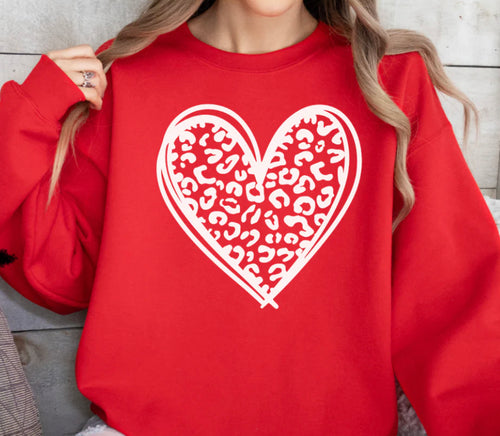 White Heart Sweatshirt