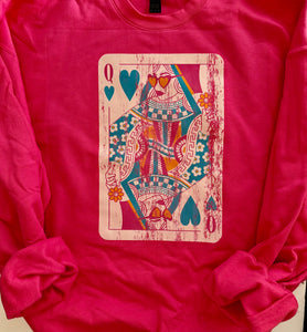 Queen Of Hearts Sweatshirt