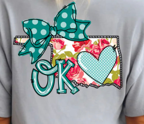 Ok Bow Heart Floral