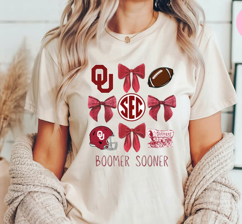 Oklahoma Bow Football Crimson