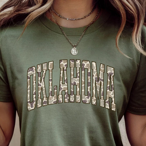 Camo Oklahoma Shortsleeve Tee