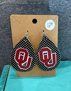 Oklahoma Polka Dot Earrings