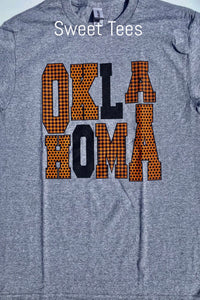 Oklahoma Orange plaid